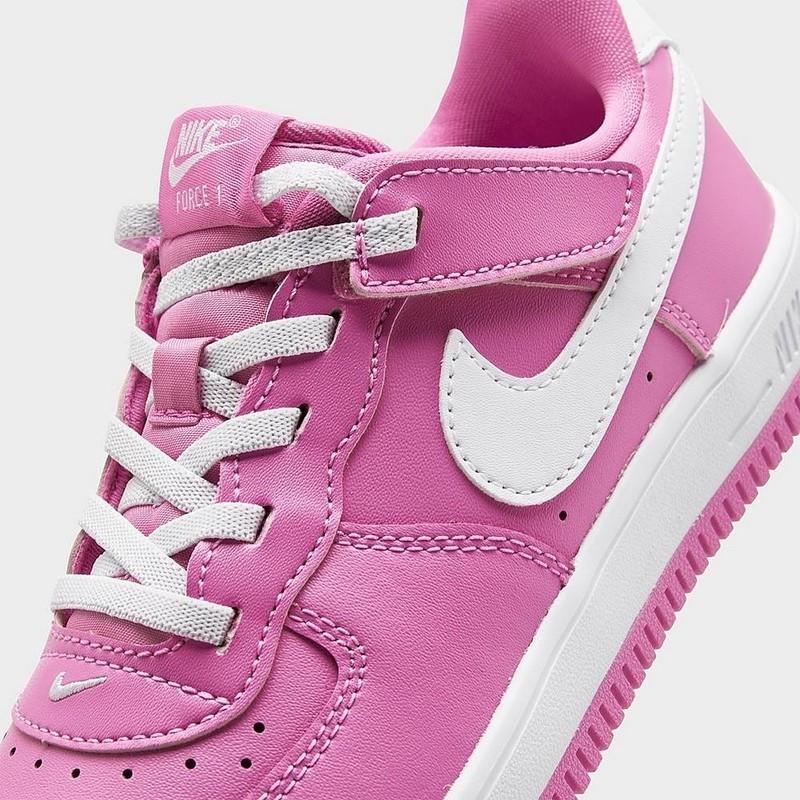 NIB Little Girl PS Nike Air Force 1 EasyOn FN0237 600 Playful Pink White