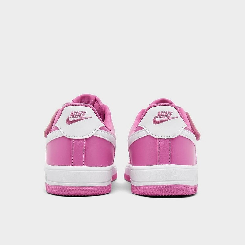 NIB Little Girl PS Nike Air Force 1 EasyOn FN0237 600 Playful Pink White