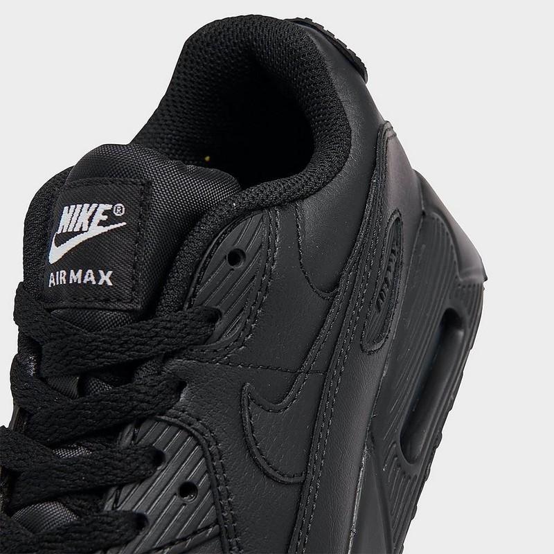 NIB Little Kid Nike Air Max 90 CD6867 001 Black/Black/White/Black