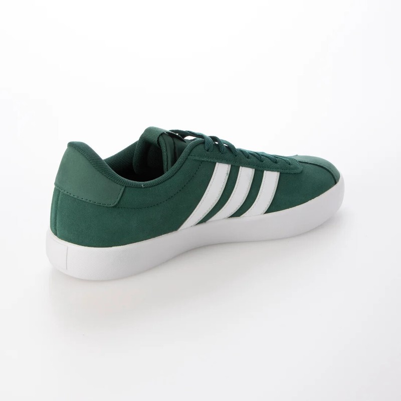 NIB MEN'S ADIDAS ID6284 VL COURT 3.0 SKATEBOARDING GREEN/WHITE SHOES SNEAKERS