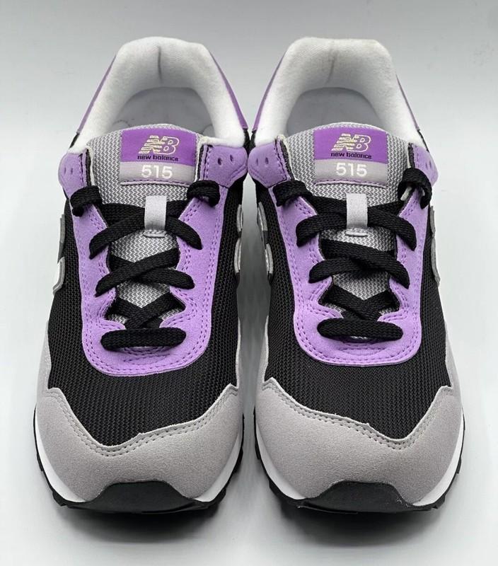 NIB New Balance Girls 515 V1 GC515WH1 Black Casual Shoes Sneakers Size 6