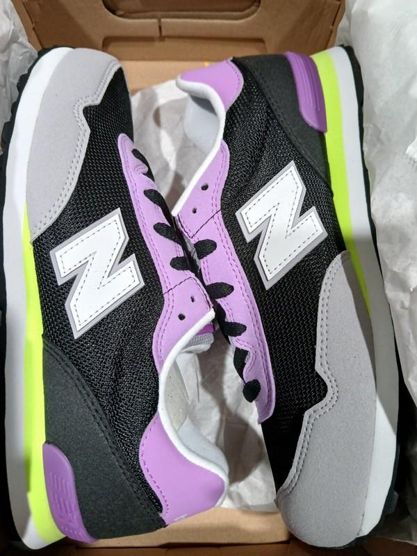 NIB New Balance Girls 515 V1 GC515WH1 Black Casual Shoes Sneakers Size 6