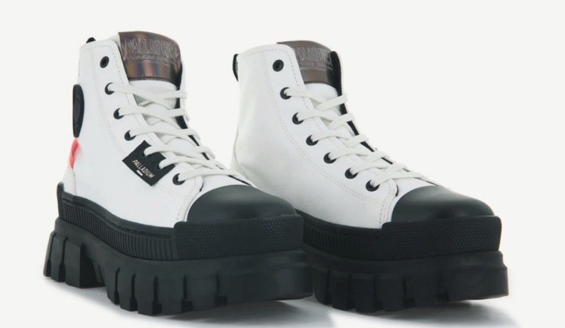 NIB Palladium Revolt Hi Tx Star White High Top Sneaker Boots - Choose Size