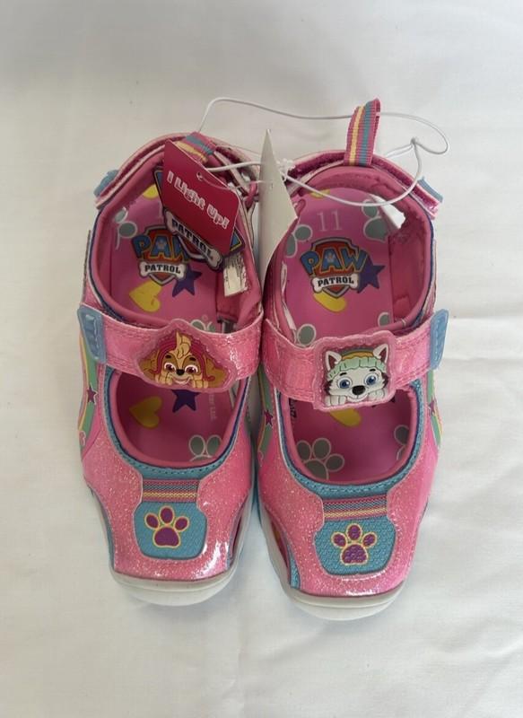 Nickelodeon PAW Patrol Toddler Girls' Ankle Strap Light-Up Sandals Glitter Pink