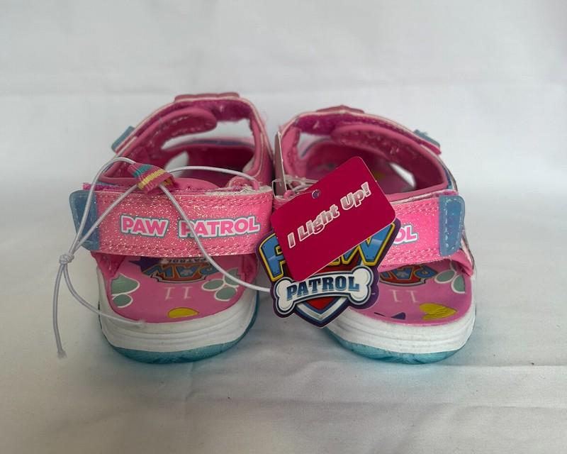 Nickelodeon PAW Patrol Toddler Girls' Ankle Strap Light-Up Sandals Glitter Pink