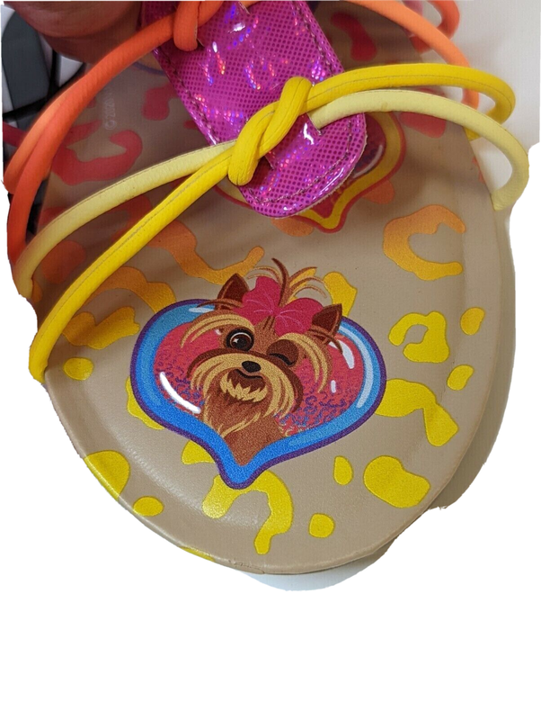 Nickelodeon SIZE 5 Jojo Siwa Bow Rainbow Gladiator Big Girls Color PINK NEW