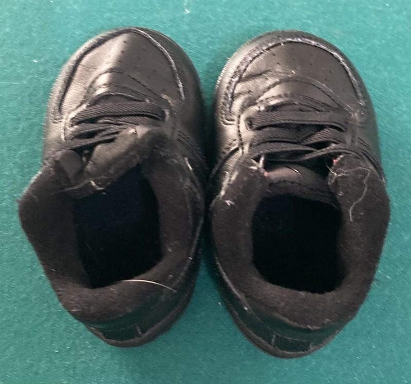 Nike Air Force 1 Baby Shoes Size 4 Color Black CK2201-001. Excellent Condition