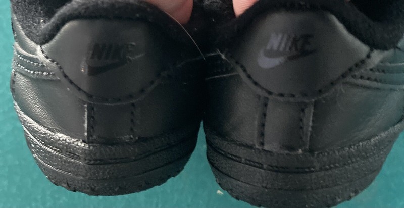 Nike Air Force 1 Baby Shoes Size 4 Color Black CK2201-001. Excellent Condition