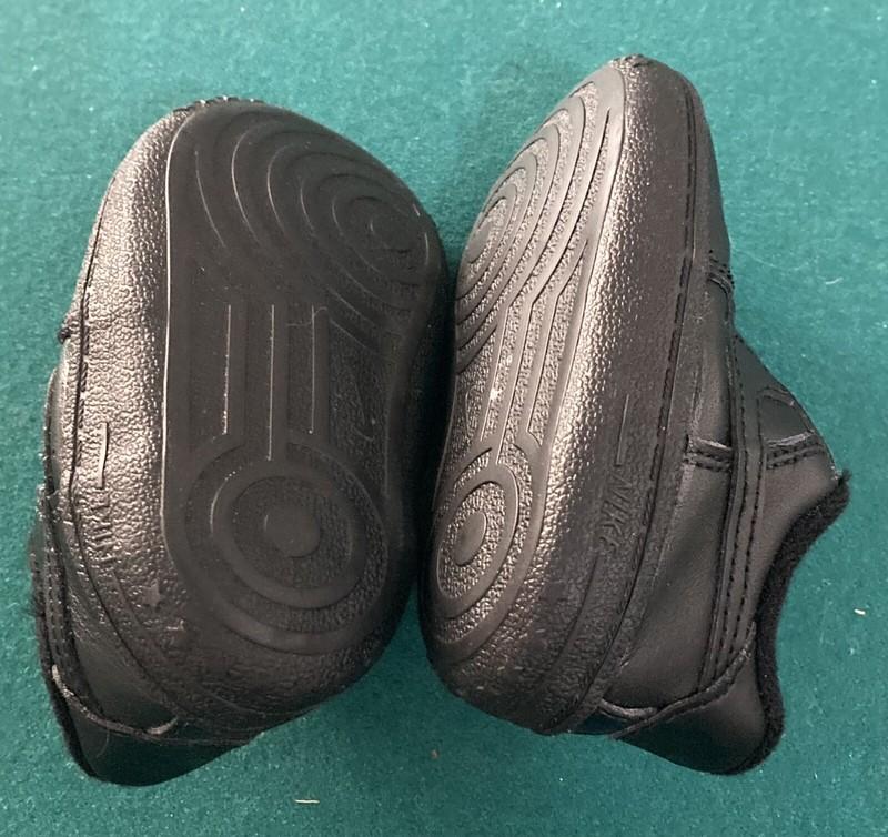 Nike Air Force 1 Baby Shoes Size 4 Color Black CK2201-001. Excellent Condition