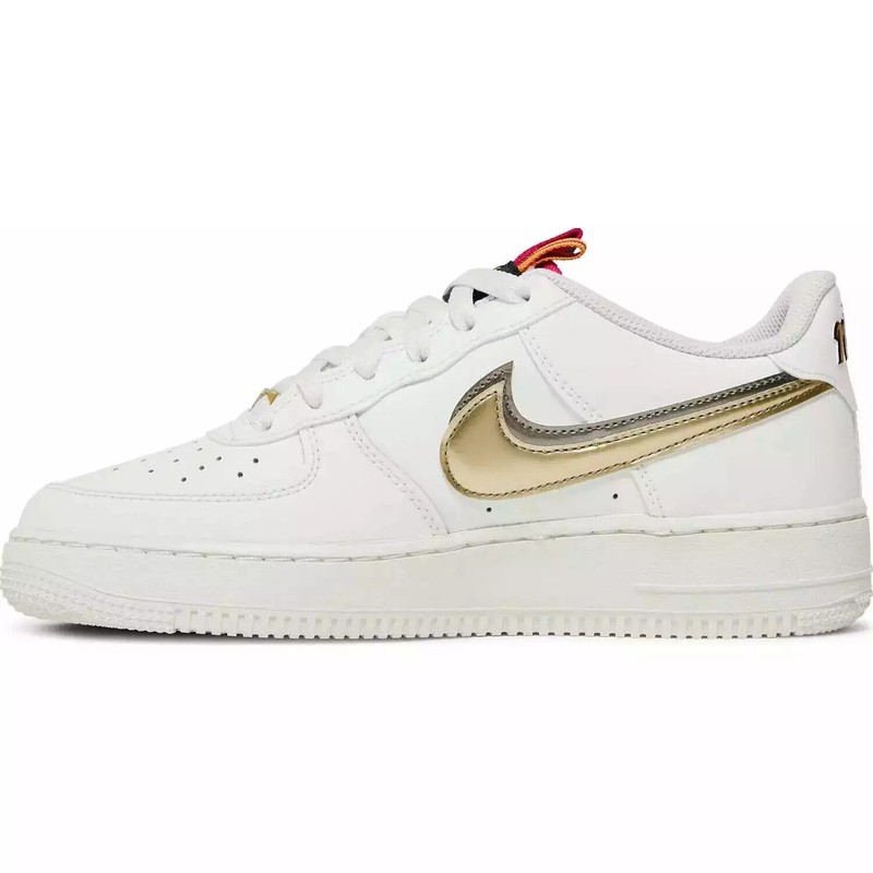 Nike Air Force 1 DH9595-001 Double Swoosh Silver Gold (GS) *ALL SIZES*
