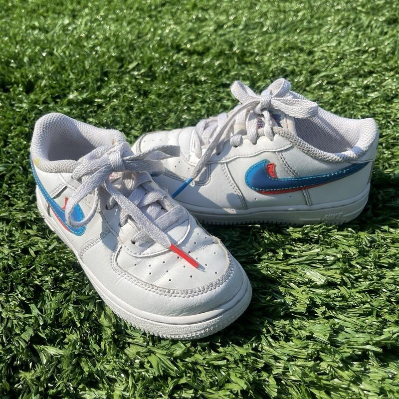 Nike Air Force 1 Low "3D Glasses" Toddler Shoes Sneaker AF1 10C White CJ7161-100