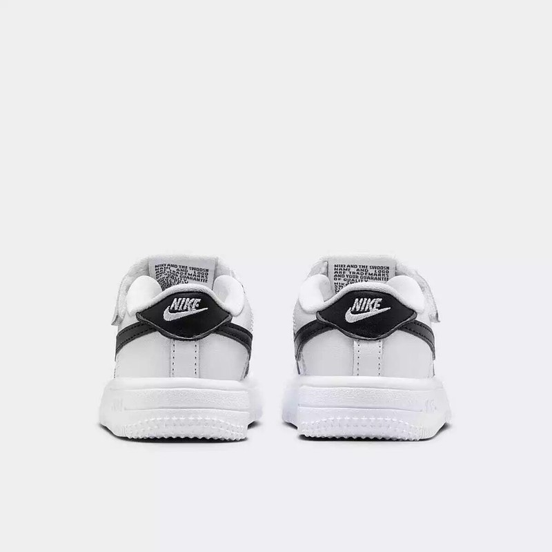 Nike Air Force 1 Low EasyOn Stretch Lace White Black FN0236-101 Kids TD New