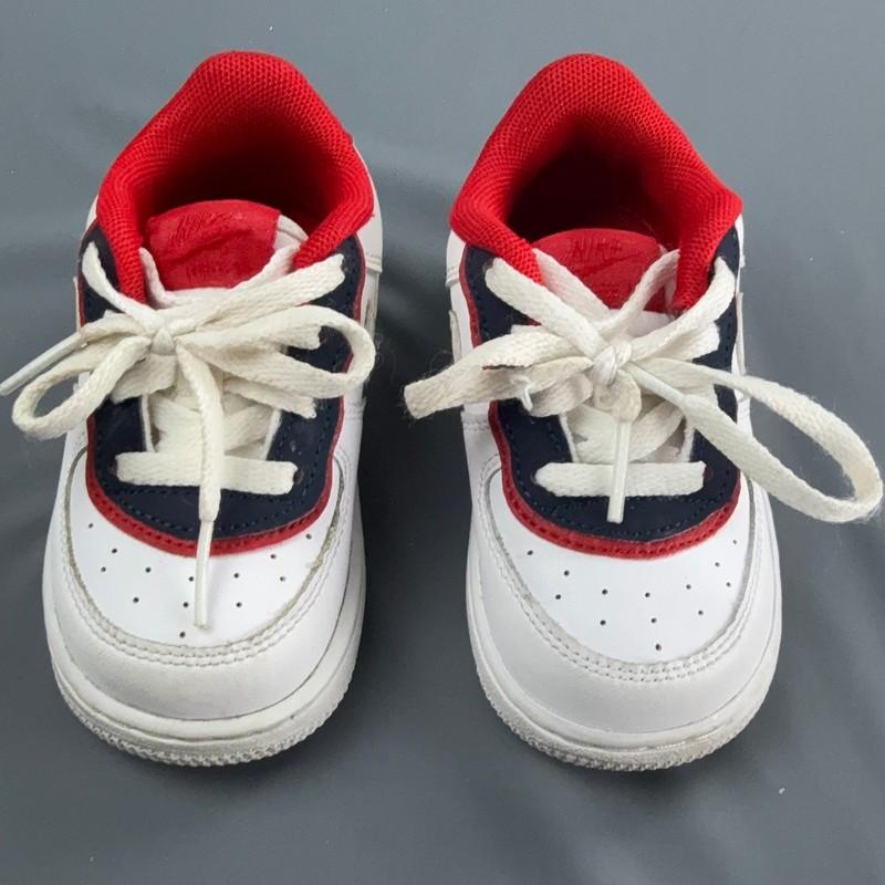 Nike Air Force 1 Low Toddler 6C White Red Navy BV1086-101 Classic Sneakers