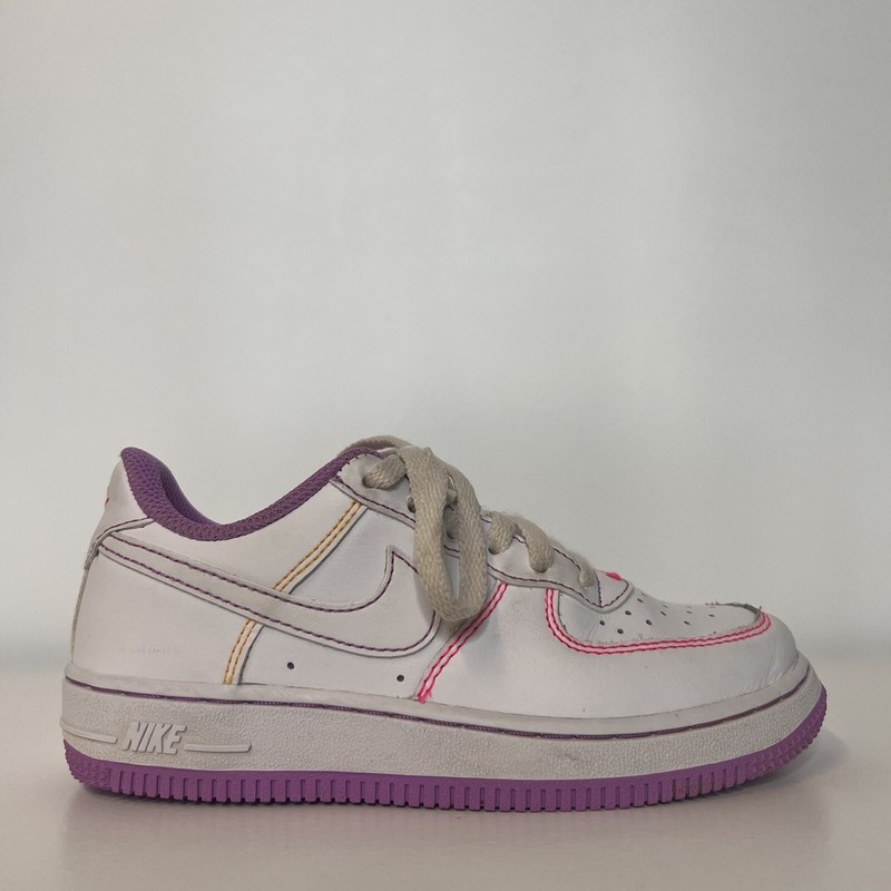 Nike Air Force 1 PC Contrast Stitch DC9672-110 Fuchsia Glow Pink Youth US Sz 12C