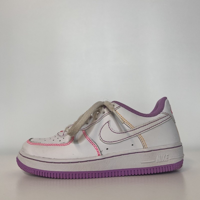 Nike Air Force 1 PC Contrast Stitch DC9672-110 Fuchsia Glow Pink Youth US Sz 12C