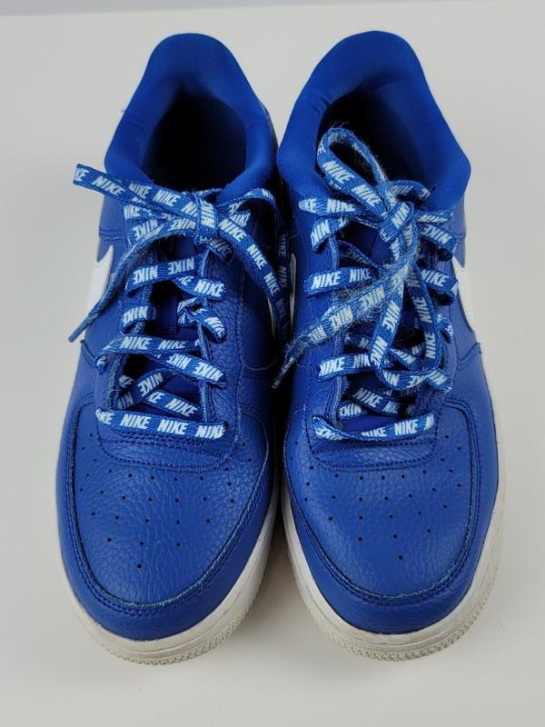 Nike Air Force 1 Size 7Y Youth Statement Game NBA Blue Low Tops AF1 VG Condition