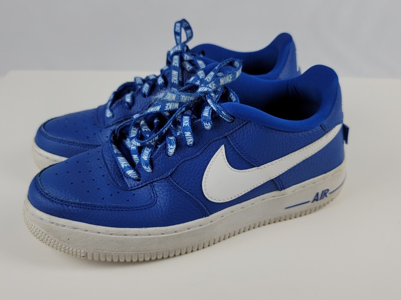 Nike Air Force 1 Size 7Y Youth Statement Game NBA blue low tops AF1 VG condition