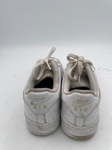 Nike Air Force 1 Sneakers Boy's Sz 4.5Y White Leather Lace-Up 314192-117