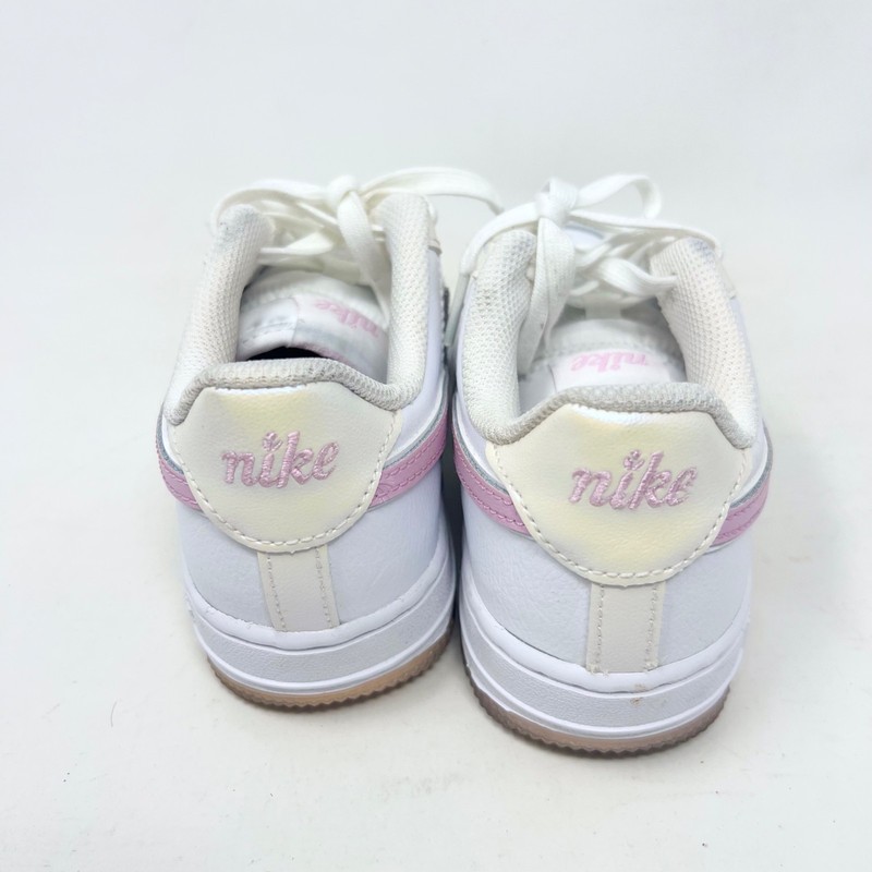 Nike Air Force ONE 1 Low Floral White/Light Arctic Pink-Metallic Silver 2Y