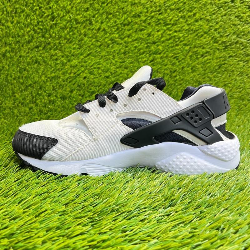 Nike Air Huarache Run Boys Size 6.5Y White Black Athletic Running Shoes Sneakers