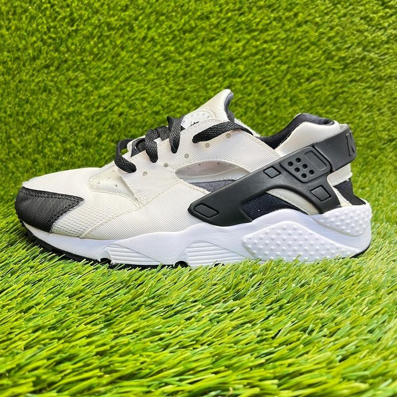 Nike Air Huarache Run Boys Size 6.5Y White Black Athletic Running Shoes Sneakers