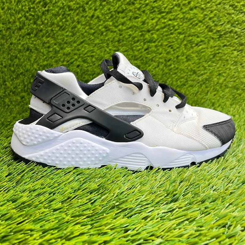 Nike Air Huarache Run Boys Size 6.5Y White Black Athletic Running Shoes Sneakers