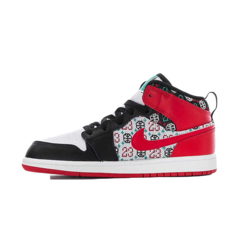 Nike Air Jordan 1 AJ1 Mid Ugly Christmas Sweater Boys PS PRESCHOOL DM1210-150