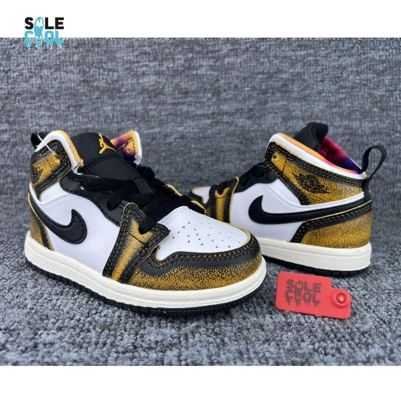Nike Air Jordan 1 AJ1 Mid "Wear Away" (Td) TODDLERS Sneakers DQ8420-071