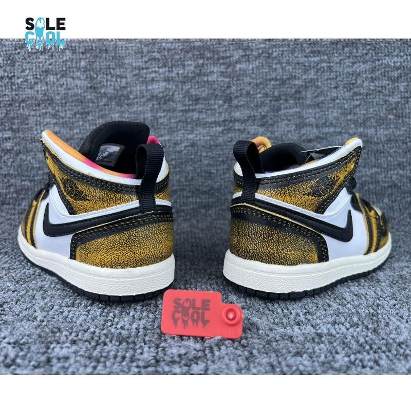 Nike Air Jordan 1 AJ1 Mid "Wear Away" (Td) TODDLERS Sneakers DQ8420-071