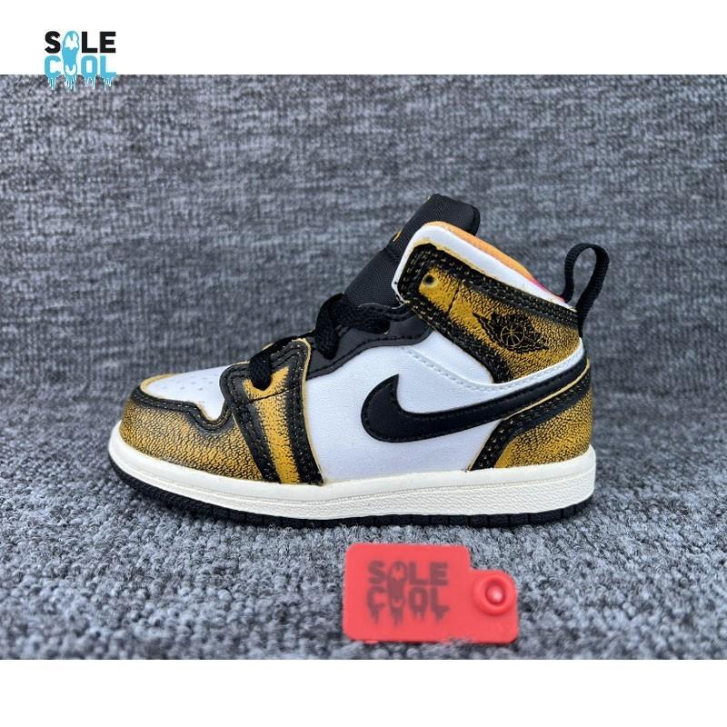 Nike Air Jordan 1 AJ1 Mid "Wear Away" (Td) TODDLERS Sneakers DQ8420-071