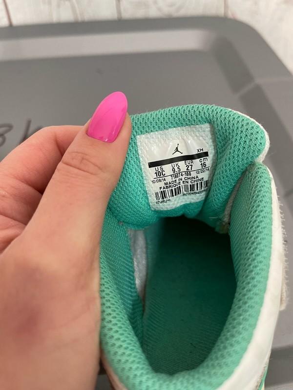 Nike Air Jordan 1 Flight 3 Athletic Shoes 718074-100 Sneakers Teal/White Sz 10C