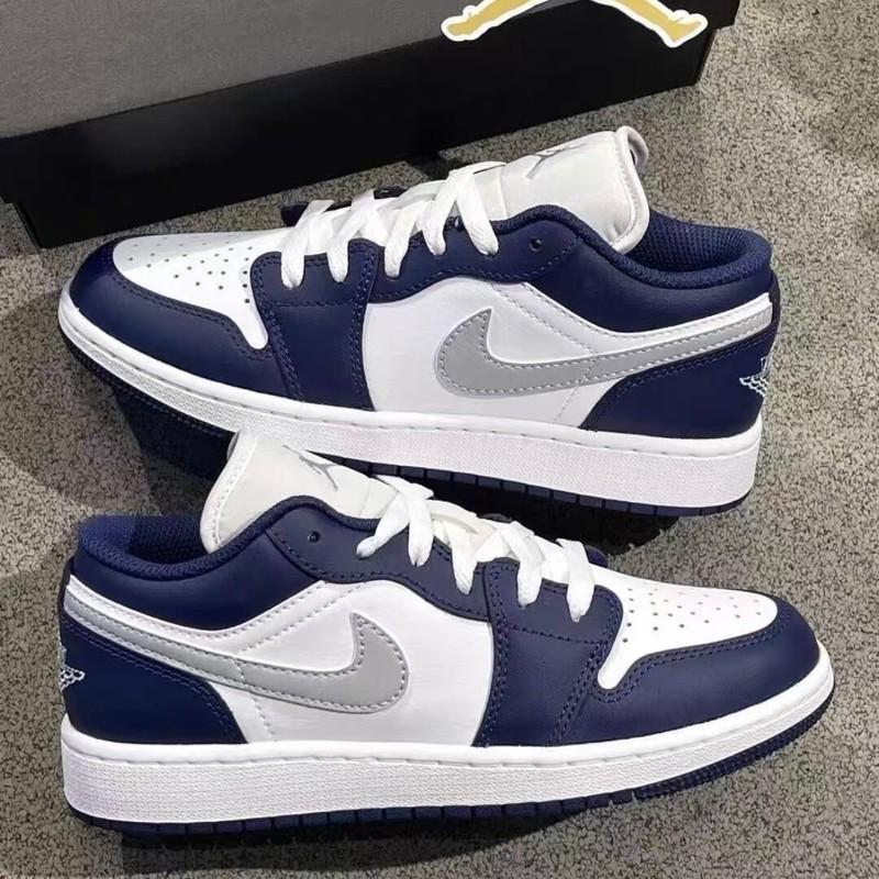 Nike Air Jordan 1 Low OG "White Blue" Men's Shoes