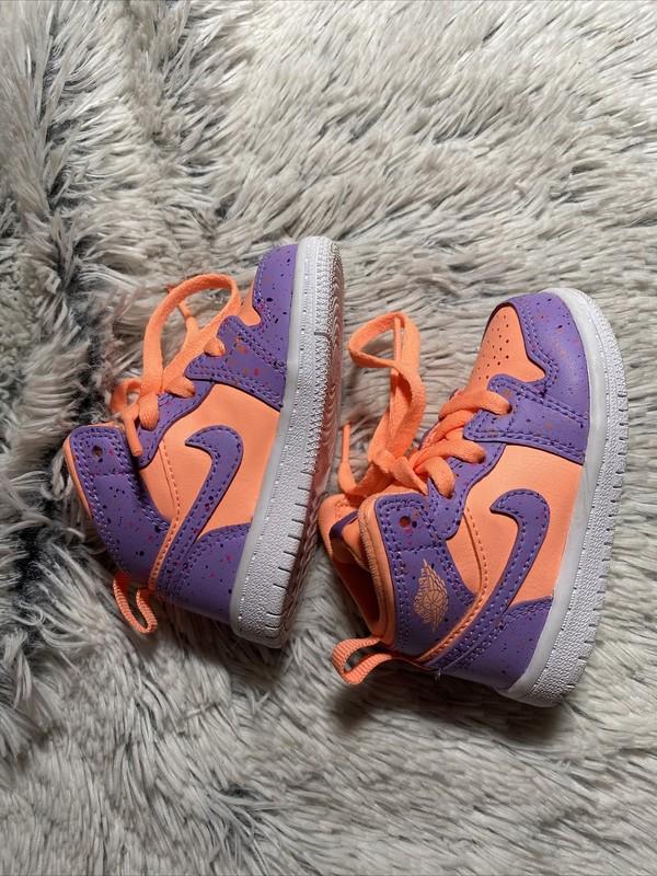 Nike Air Jordan 1 Mid SE TD AV5172-800 Toddler Size 5c Worn Once