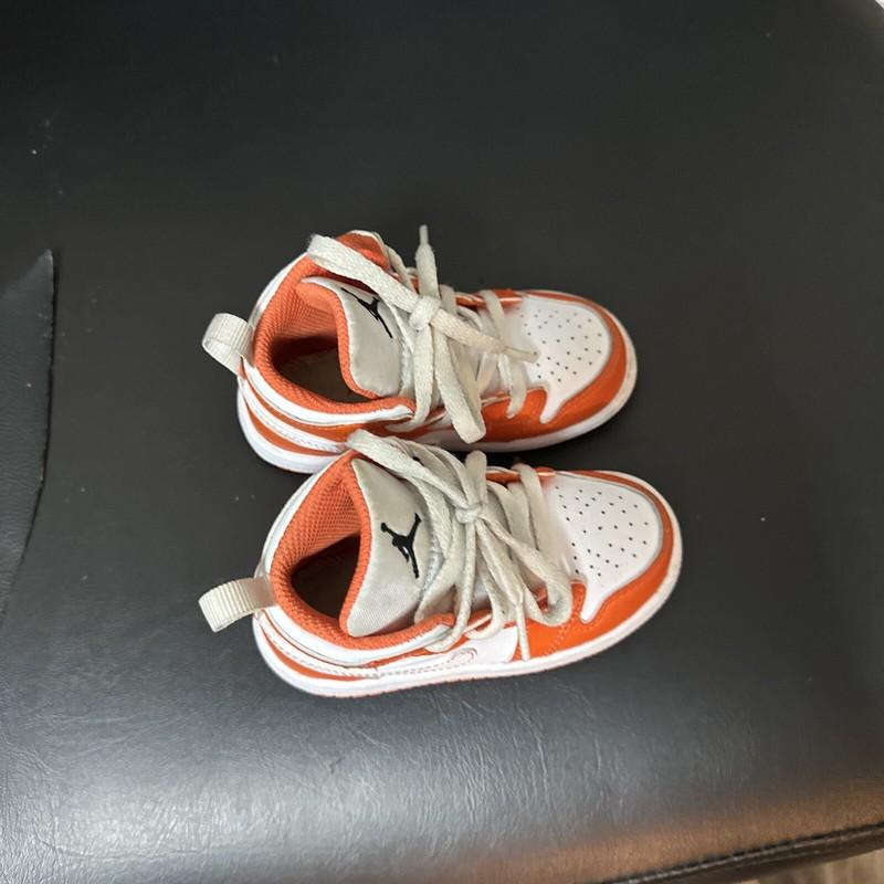 Nike Air Jordan 1 Mid SE TD 'Electro Orange' DM4230-800 Toddler Size 6C