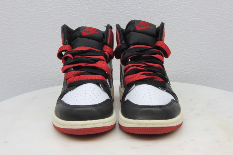 Nike Air Jordan 1 Retro High OG (PS) White/Black - Varsity Red-Sail Size 13C