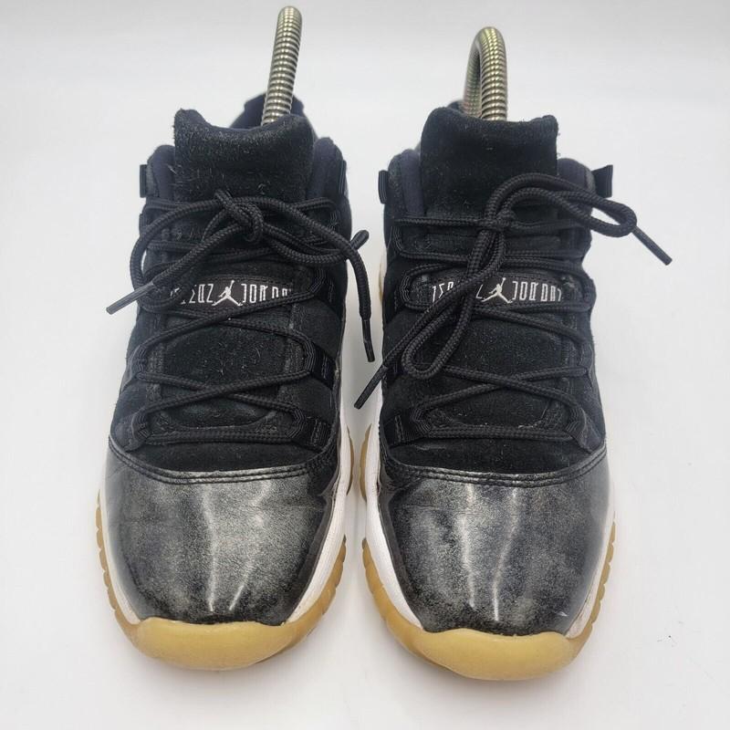 Nike Air Jordan 11 Retro 528896-010 Black White Shoe Sz 5Y Womens Sz 7 Sneaker