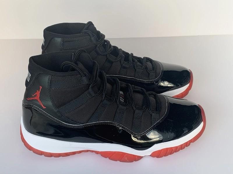 Nike Air Jordan 11 Retro “Bred” Men’s High-Top Basketball Sneakers Classic O