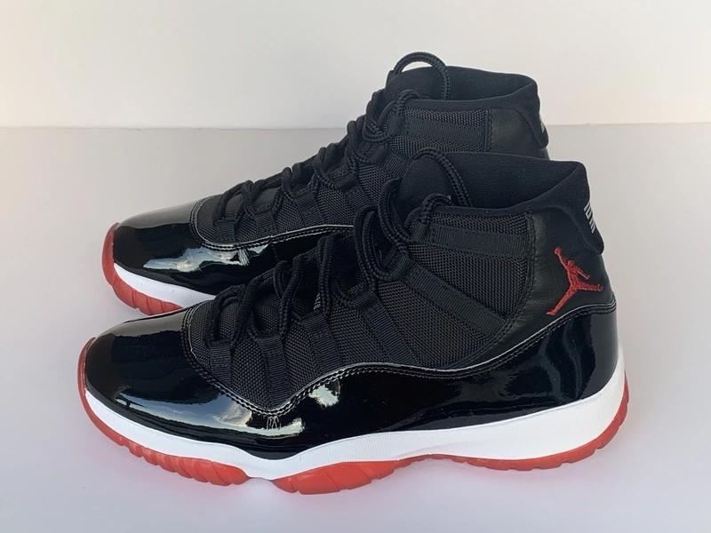 Nike Air Jordan 11 Retro “Bred” Men’s High-Top Basketball Sneakers Classic O