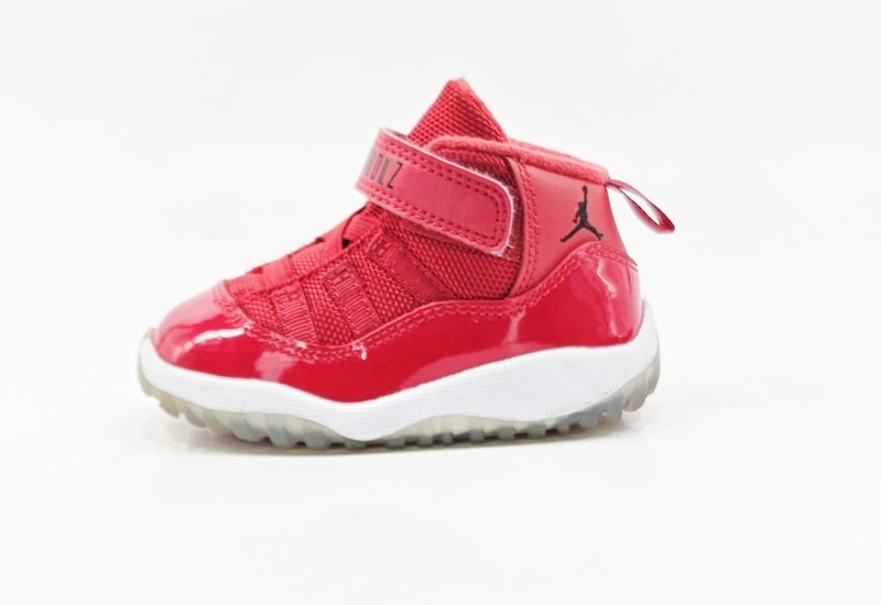 Nike Air Jordan 11 Retro TD Win Like 96 378040 623 Red White Toddler Size 5C