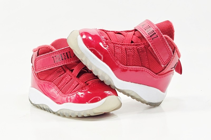 Nike Air Jordan 11 Retro TD Win Like 96 378040 623 Red White Toddler Size 5C