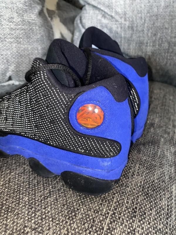 Nike Air Jordan 13 Retro Hyper Royal Black Blue Shoes 5.5Y Womens 7 - Worn Twice
