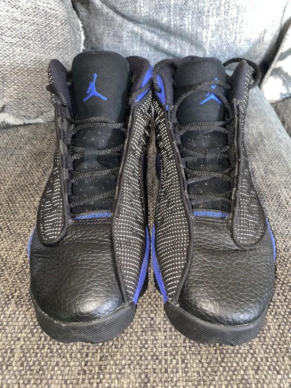 Nike Air Jordan 13 Retro Hyper Royal Black Blue Shoes 5.5Y Womens 7 - Worn Twice