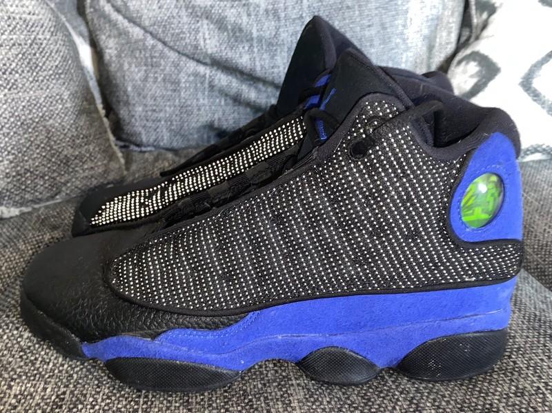 Nike Air Jordan 13 Retro Hyper Royal Black Blue Shoes 5.5Y Womens 7 - Worn Twice