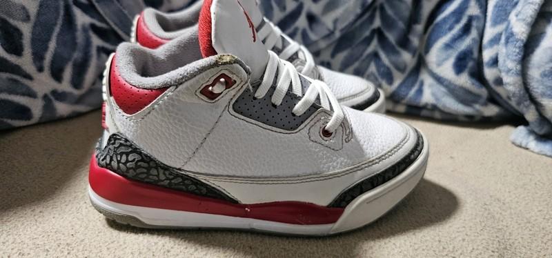 Nike Air Jordan 3 Retro DM0966-160 Fire Red GS Youth Size 13C