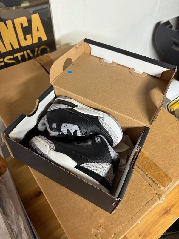 Nike Air Jordan 3 Retro OG TD Black Cement 2024 DM0968-010 Size 7C