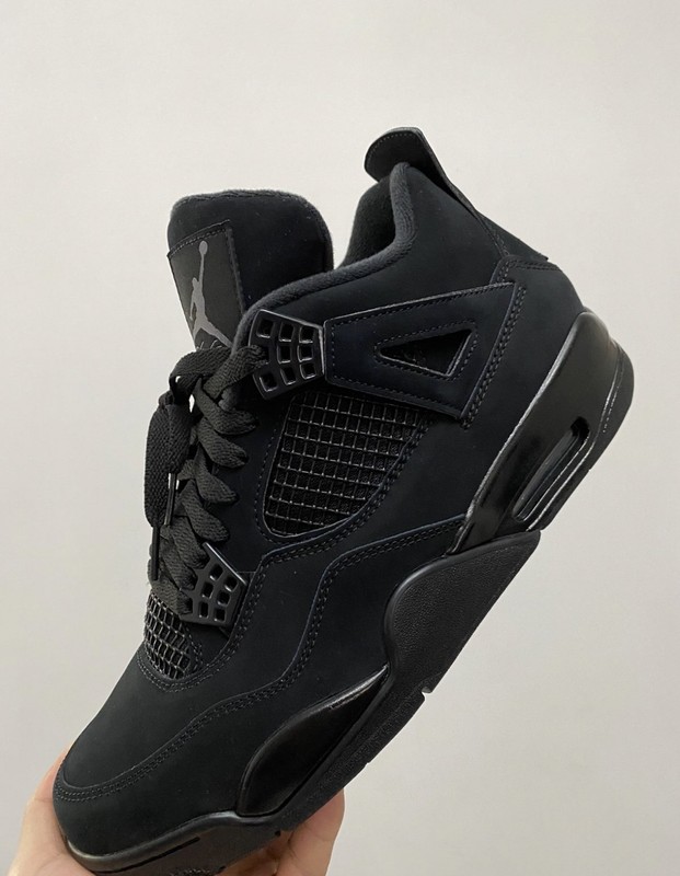 Nike Air Jordan 4 "Black Cat" Retro Men's Mid Top Basketball Shoes