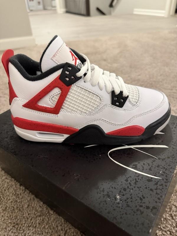Nike Air Jordan 4 Retro Fire Red GS Size 3.5Y