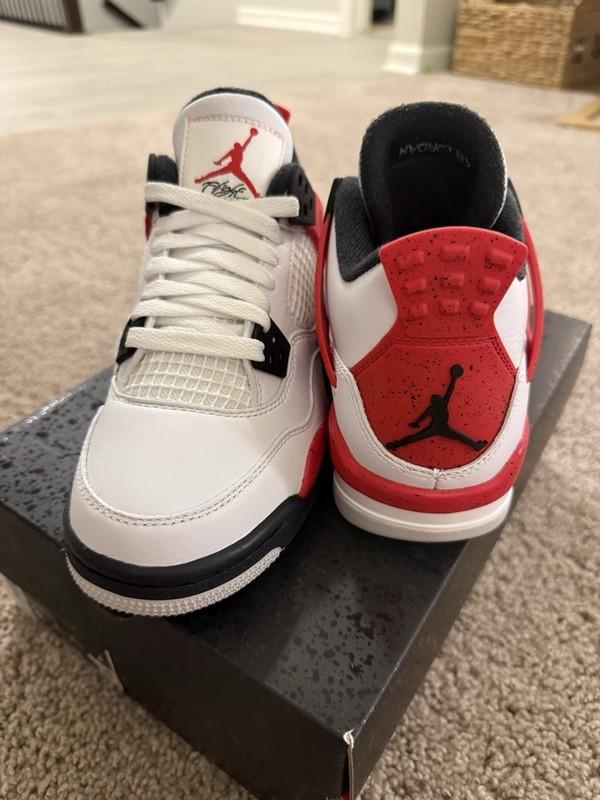 Nike Air Jordan 4 Retro Fire Red GS Size 3.5Y