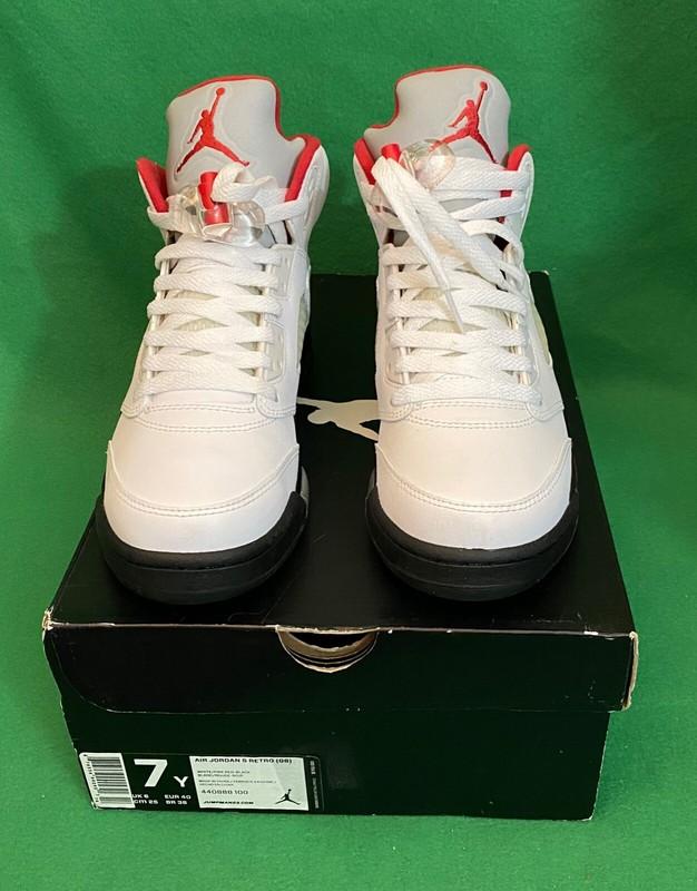 Nike Air Jordan 5 Retro GS 440888-100 Shoes Size Youth 7Y