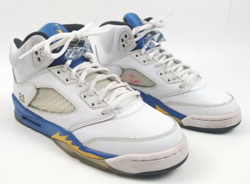 Nike Air Jordan 5 Retro Laney White/Maize/Royal Blue 440888-189 Youth Size 5.5Y